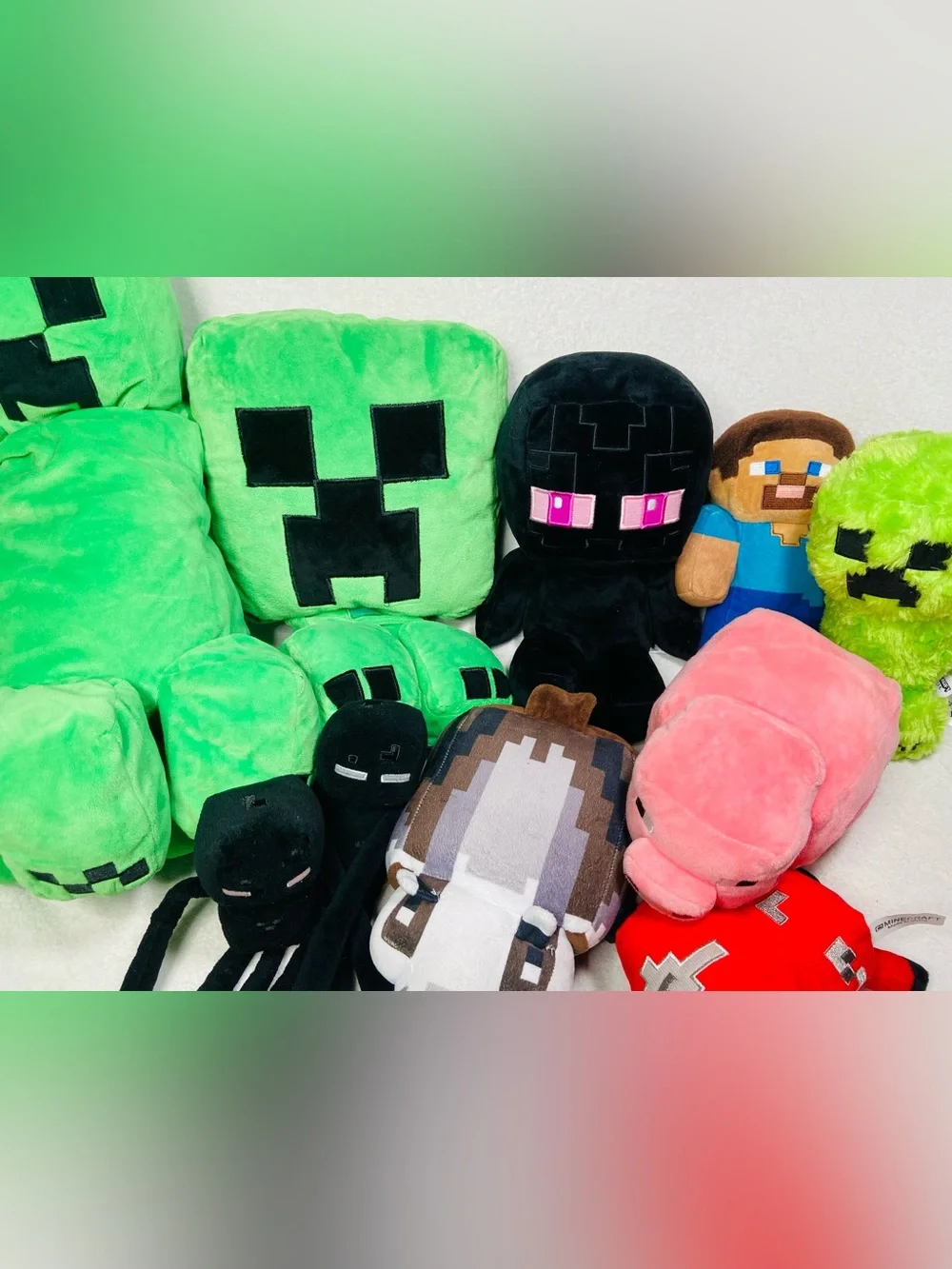 Minecraft Plush Toys Lot Giant Minecraft Lot Alex Zombie Creeper Video Game Toys